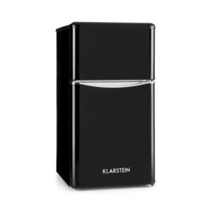 Klarstein Monroe Black kombinovaná chladnička s mrazákem 61/24 l A + retrolook černá Klarstein