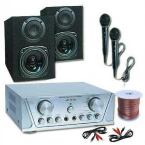 Electronic-Star Hi-Fi set HVA 200 + MC 130 + 2 mikrofony – karaoke Electronic-Star