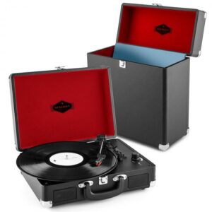 Auna Peggy Sue Record Collector Set black | retro gramofon | kufřík na gramofonové desky Auna